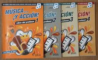 Portadas de los libros del profesor de Música...¡y acción!